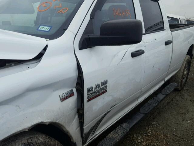 3C6TR4HT6EG257070 - 2014 RAM 2500 ST WHITE photo 9