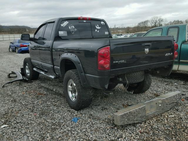 3D7KS28A07G845857 - 2007 DODGE RAM 2500 S BLACK photo 3