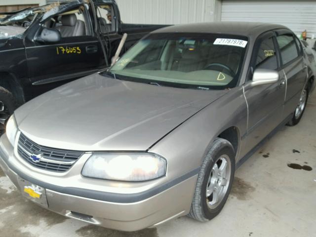 2G1WF55E229381359 - 2002 CHEVROLET IMPALA TAN photo 2