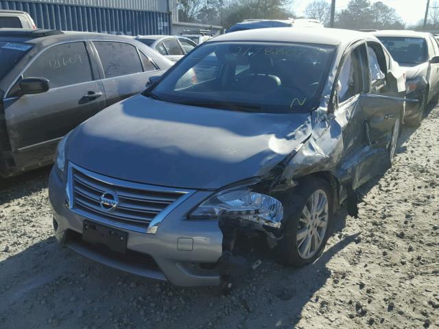 3N1AB7APXDL620322 - 2013 NISSAN SENTRA S BROWN photo 2