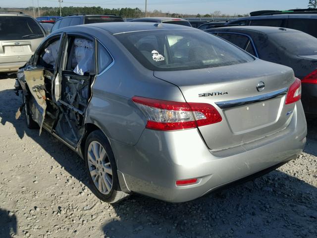 3N1AB7APXDL620322 - 2013 NISSAN SENTRA S BROWN photo 3