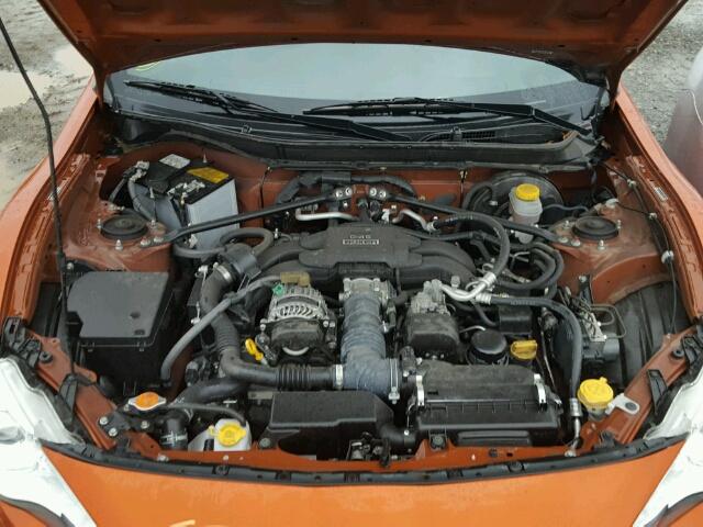 JF1ZNAA12E8700526 - 2014 TOYOTA SCION FR-S ORANGE photo 7