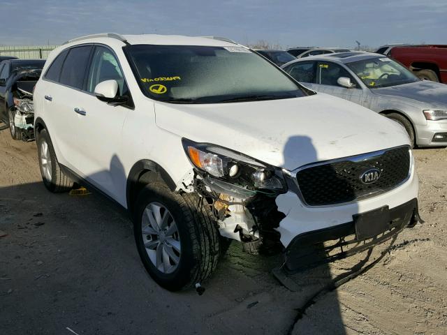 5XYPG4A3XGG033649 - 2016 KIA SORENTO LX WHITE photo 1