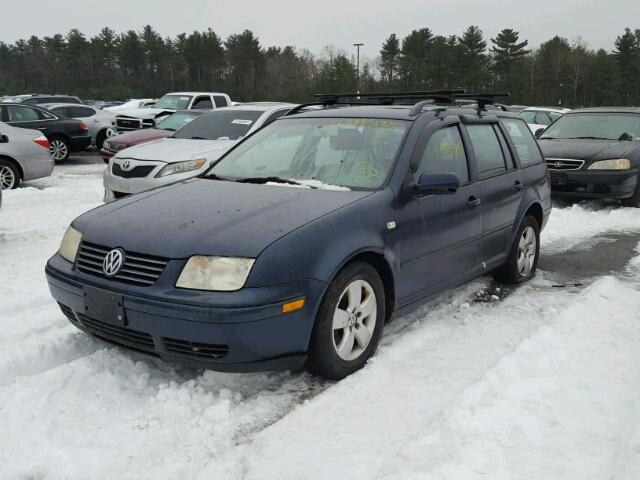 WVWSR61J14W186014 - 2004 VOLKSWAGEN JETTA GLS BLUE photo 2