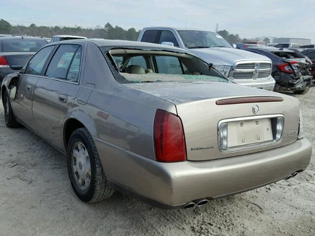 1G6KD54Y32U273586 - 2002 CADILLAC DEVILLE BROWN photo 3