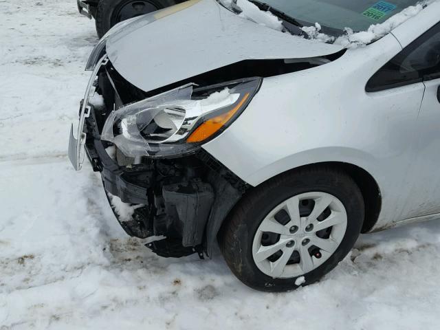 KNADM4A35E6397423 - 2014 KIA RIO LX Արծաթագույն լուսանկար 9