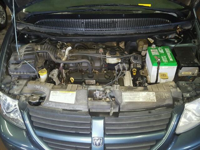 2D4GP44L77R113386 - 2007 DODGE GRAND CARA TEAL photo 7