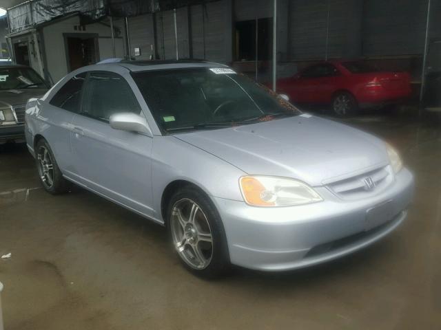 1HGEM22951L018528 - 2001 HONDA CIVIC SI SILVER photo 1