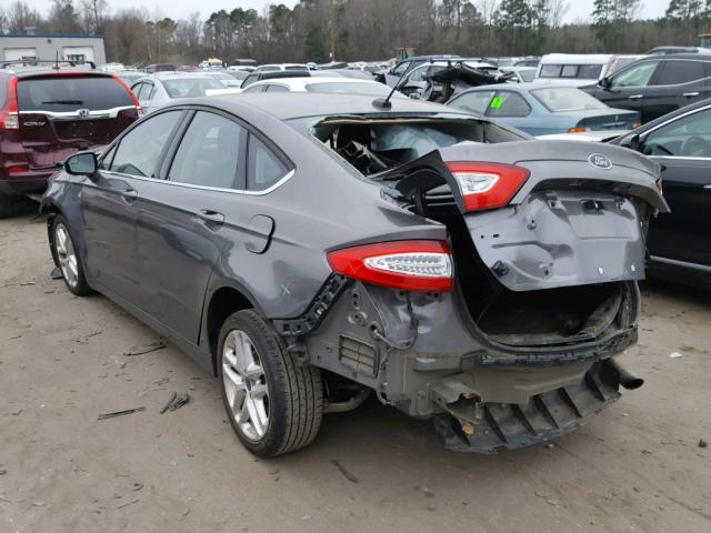 1FA6P0HD1E5355112 - 2014 FORD FUSION SE CHARCOAL photo 3