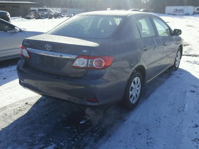 2T1BU4EE7BC734619 - 2011 TOYOTA COROLLA BA GRAY photo 4