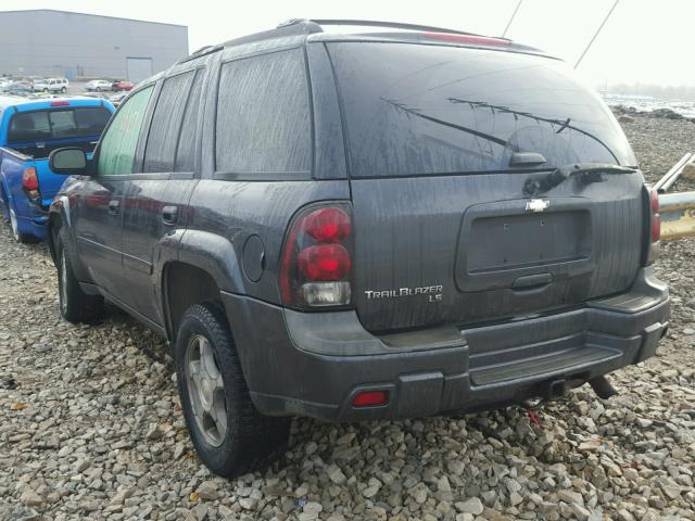 1GNDT13S872213859 - 2007 CHEVROLET TRAILBLAZE GRAY photo 3