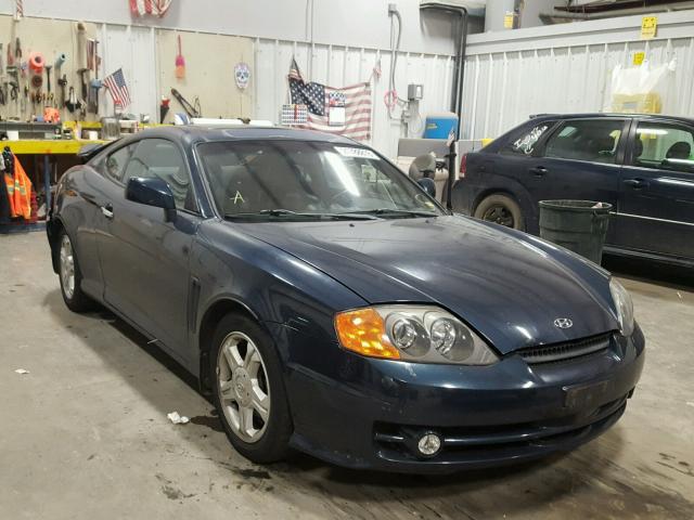 KMHHN65F43U079525 - 2003 HYUNDAI TIBURON GT BLUE photo 1