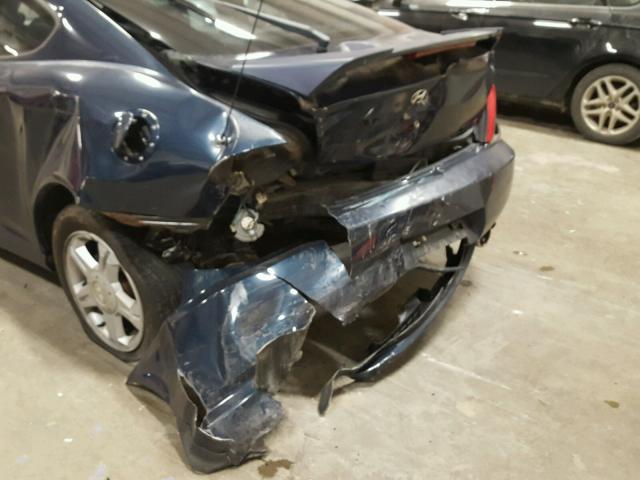 KMHHN65F43U079525 - 2003 HYUNDAI TIBURON GT BLUE photo 9