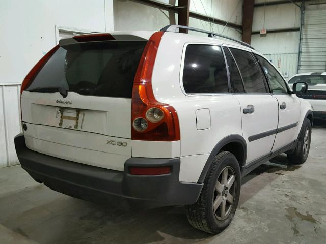 YV1CY59HX41123164 - 2004 VOLVO XC90 WHITE photo 4