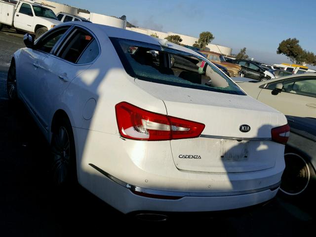 KNALN4D77F5174427 - 2015 KIA CADENZA PR WHITE photo 3