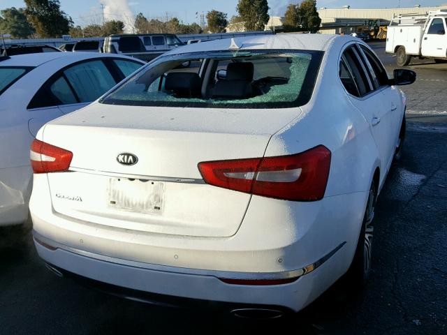 KNALN4D77F5174427 - 2015 KIA CADENZA PR WHITE photo 4