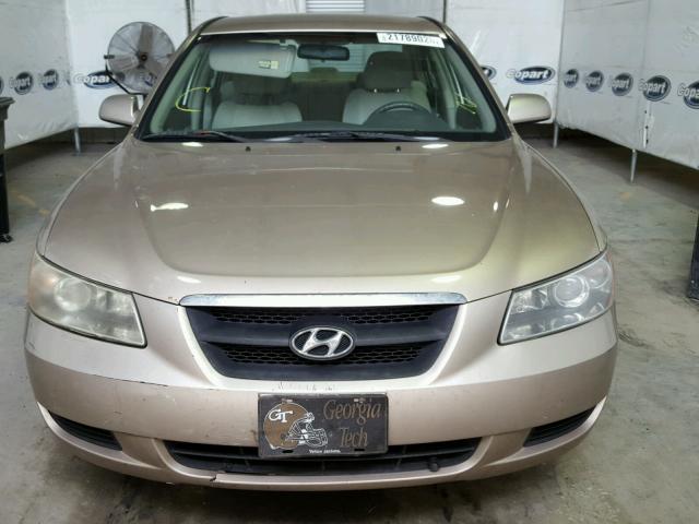 5NPET46C47H265183 - 2007 HYUNDAI SONATA GLS GOLD photo 9