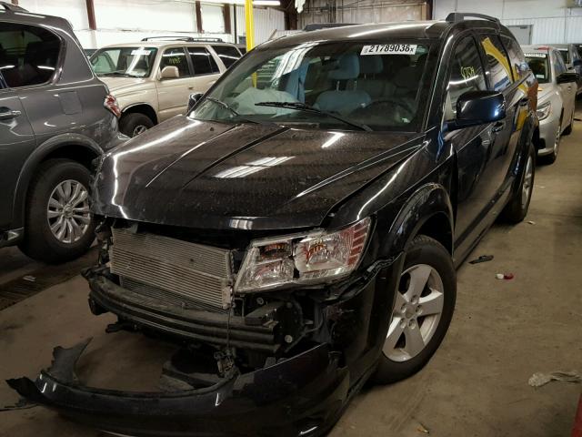 3C4PDDBG2CT249427 - 2012 DODGE JOURNEY SX BLACK photo 2