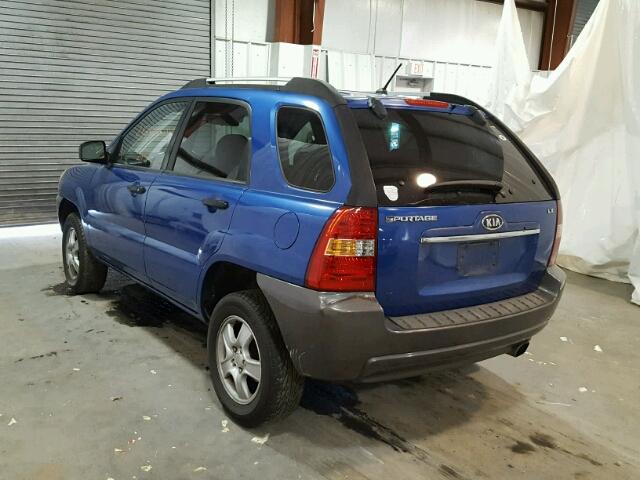 KNDJF724577440793 - 2007 KIA SPORTAGE L BLUE photo 3