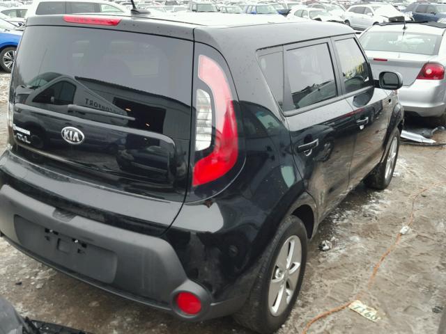 KNDJN2A26G7360764 - 2016 KIA SOUL BLACK photo 4