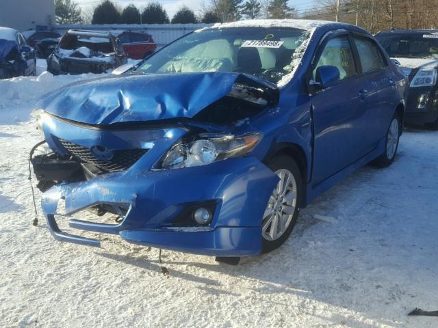 2T1BU4EE4AC306201 - 2010 TOYOTA COROLLA BA BLUE photo 2