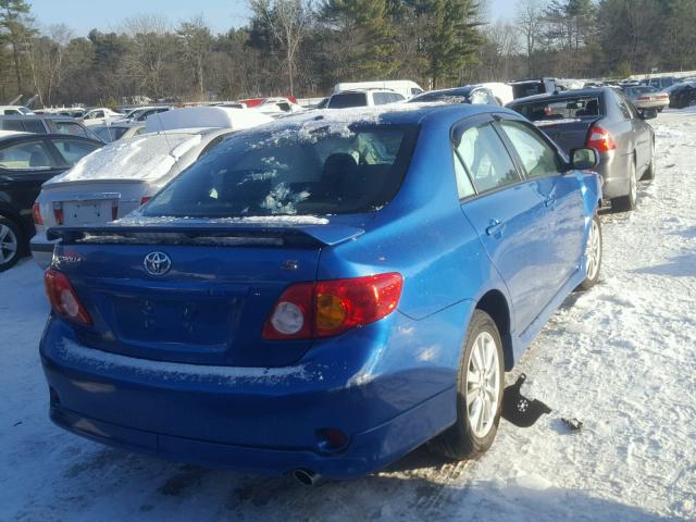 2T1BU4EE4AC306201 - 2010 TOYOTA COROLLA BA BLUE photo 4