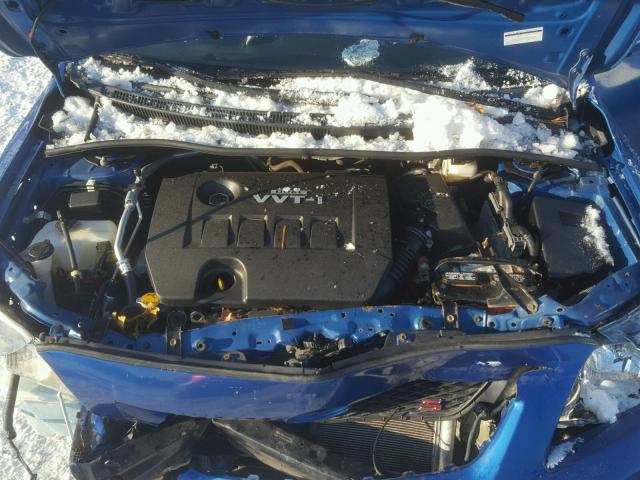 2T1BU4EE4AC306201 - 2010 TOYOTA COROLLA BA BLUE photo 7