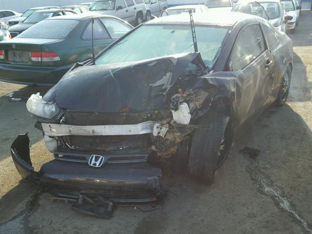 2HGFG12847H512897 - 2007 HONDA CIVIC EX BLACK photo 2