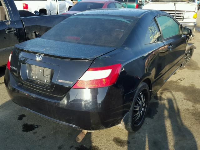 2HGFG12847H512897 - 2007 HONDA CIVIC EX BLACK photo 4