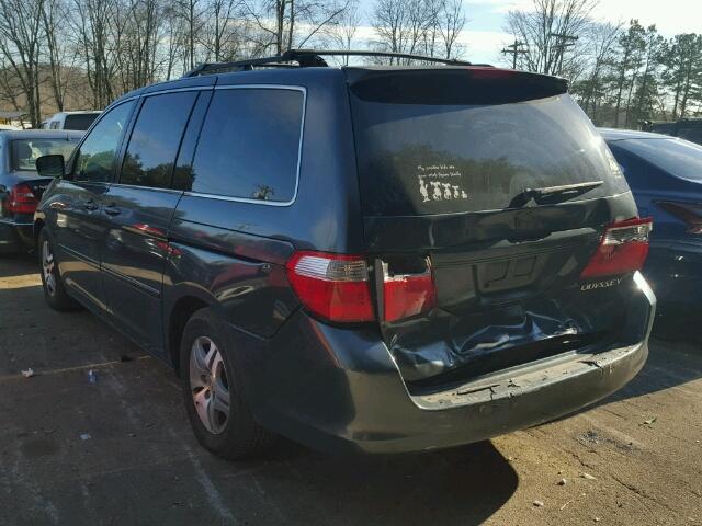 5FNRL38725B032006 - 2005 HONDA ODYSSEY EX GRAY photo 3