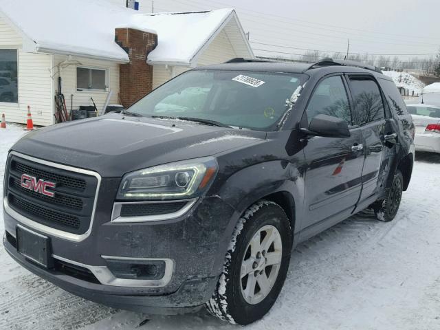 1GKKVPKD7FJ158796 - 2015 GMC ACADIA SLE GRAY photo 2