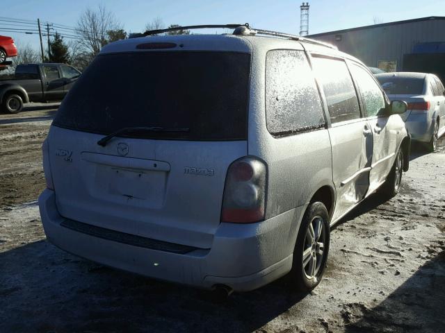 JM3LW28A860561938 - 2006 MAZDA MPV WAGON SILVER photo 4