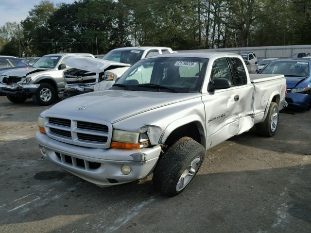 1B7GL22Z91S259699 - 2001 DODGE DAKOTA SILVER photo 2