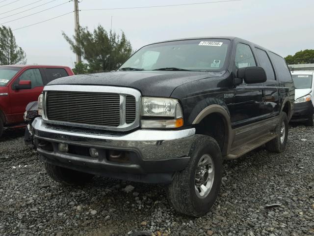 1FMNU43S72EB87950 - 2002 FORD EXCURSION BLACK photo 2