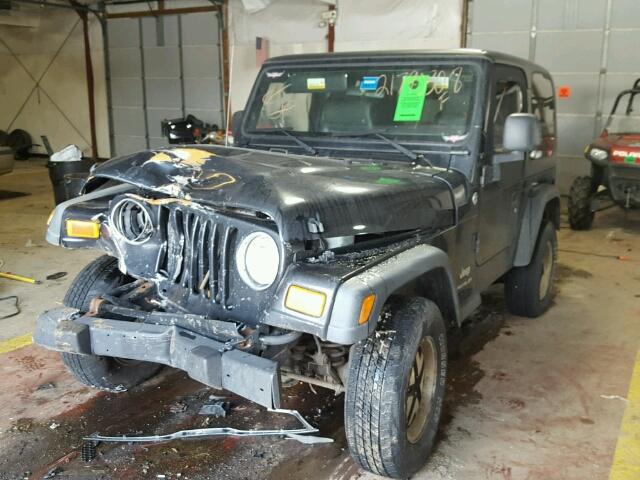 1J4FA29S36P724623 - 2006 JEEP WRANGLER / BLACK photo 2