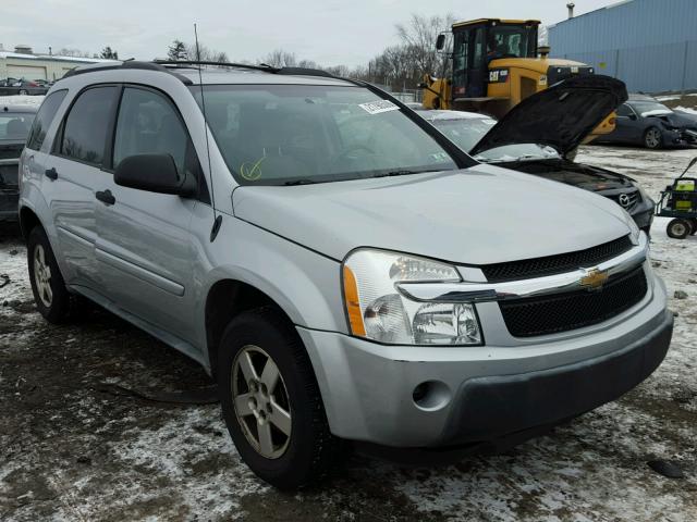 2CNDL23F856096135 - 2005 CHEVROLET EQUINOX LS SILVER photo 1