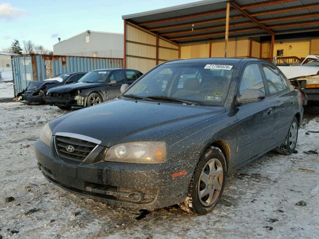 KMHDN46D06U369104 - 2006 HYUNDAI ELANTRA GL BLACK photo 2