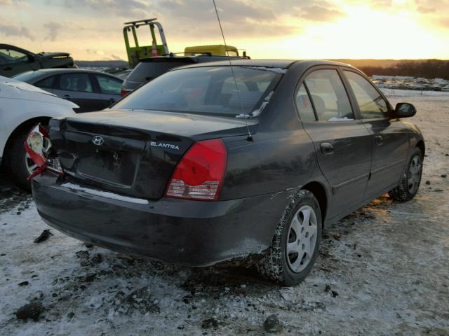 KMHDN46D06U369104 - 2006 HYUNDAI ELANTRA GL BLACK photo 4