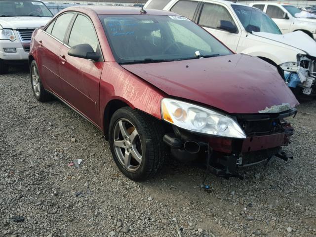 1G2ZG57N084126854 - 2008 PONTIAC G6 BASE BURGUNDY photo 1