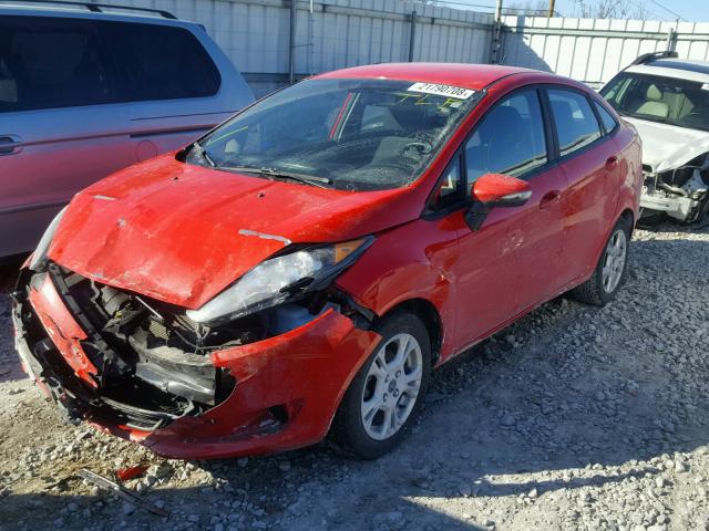 3FADP4BJ7FM204087 - 2015 FORD FIESTA SE RED photo 2