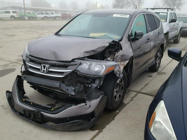 3CZRM3H34DG710753 - 2013 HONDA CR-V LX GRAY photo 2