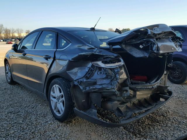 3FA6P0HD4FR274264 - 2015 FORD FUSION SE GRAY photo 3