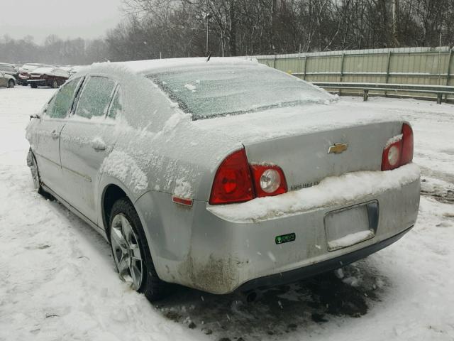 1G1ZC5EB3AF263306 - 2010 CHEVROLET MALIBU 1LT SILVER photo 3