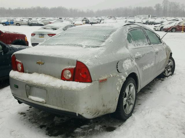 1G1ZC5EB3AF263306 - 2010 CHEVROLET MALIBU 1LT SILVER photo 4