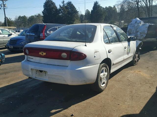 1G1JC52F947283742 - 2004 CHEVROLET CAVALIER WHITE photo 4