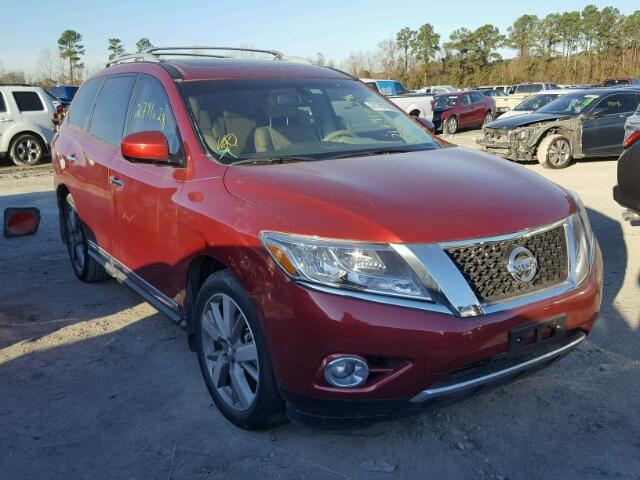 5N1AR2MN7FC718921 - 2015 NISSAN PATHFINDER RED photo 1