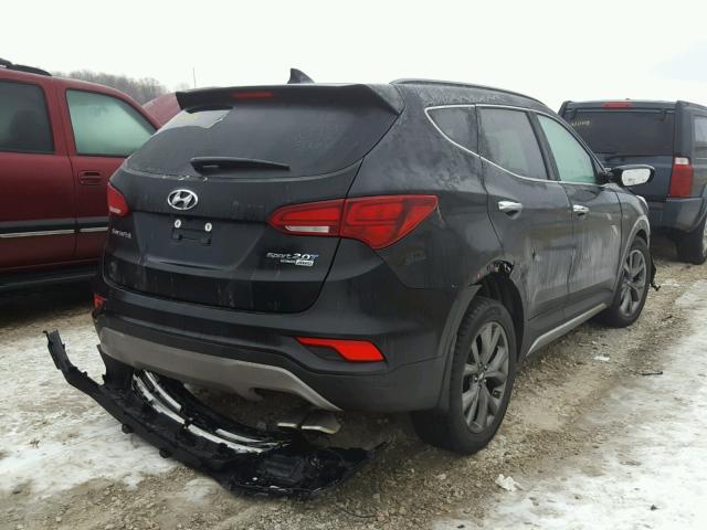 5NMZWDLA8JH075824 - 2018 HYUNDAI SANTA FE S BLACK photo 4