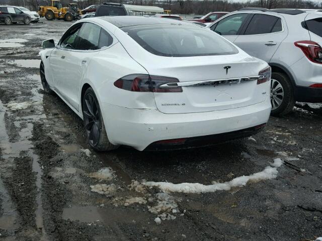 5YJSA1E25HF187156 - 2017 TESLA MODEL S თეთრი ფოტო 3