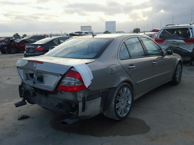 WDBUF56X97B131703 - 2007 MERCEDES-BENZ E 350 BEIGE photo 4