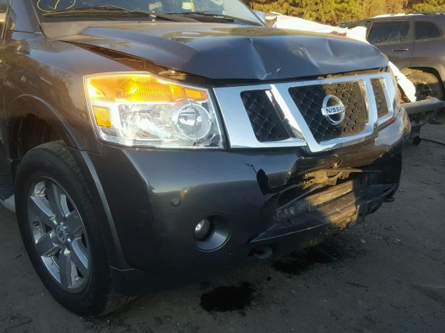 5N1BA0NC7BN612562 - 2011 NISSAN ARMADA SV CHARCOAL photo 9